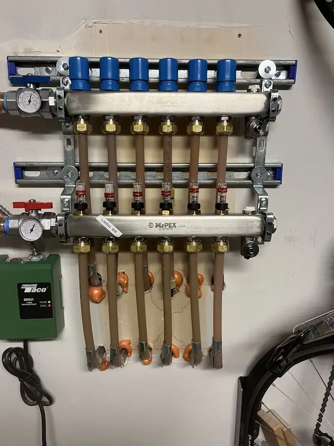 Plumber performing Gas Leak Detection at a residential property in Wright